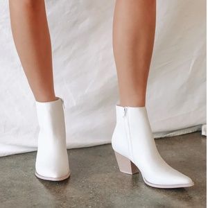 White Ankle Boots